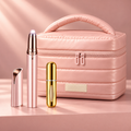 Kit de retoque para cartera · Depilador + Neceser + Perfumero