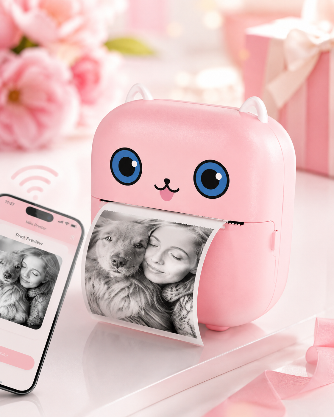 Mini Impresora Térmica Bluetooth Portátil – Imprimí Fotos, Notas y Más Sin Tinta