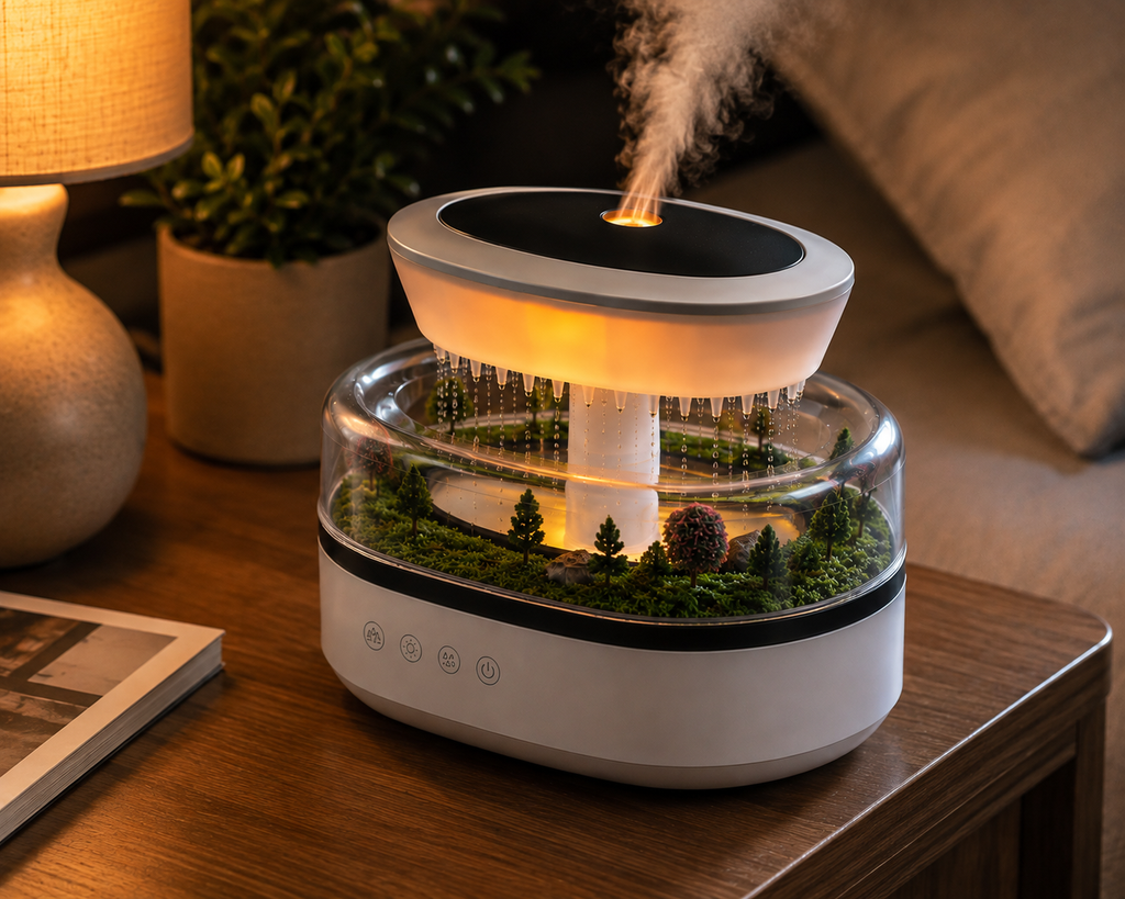 🥇Humidificador Efecto Lluvia | Ambiente Relax 🌧️