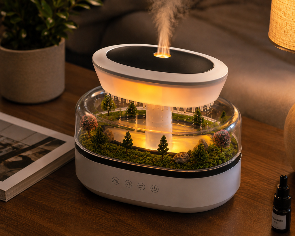 🥇Humidificador Efecto Lluvia | Ambiente Relax 🌧️