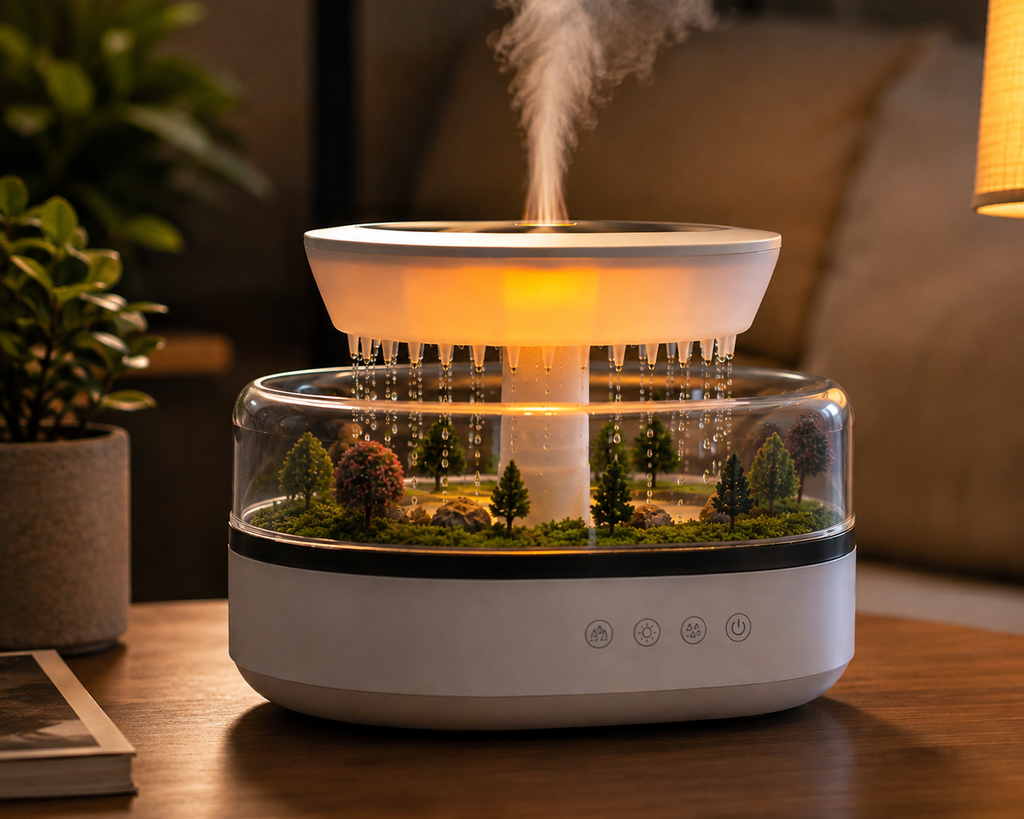 🥇Humidificador Efecto Lluvia | Ambiente Relax 🌧️