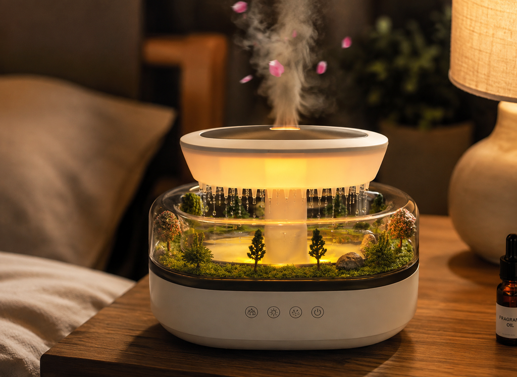 🥇Humidificador Efecto Lluvia | Ambiente Relax 🌧️