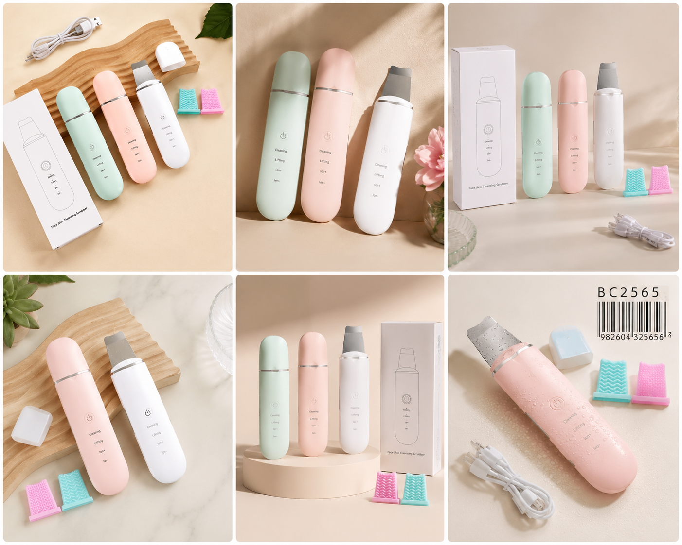 GlowClea Peeling Ultrasónico Facial y Limpiador de Poros Profundo