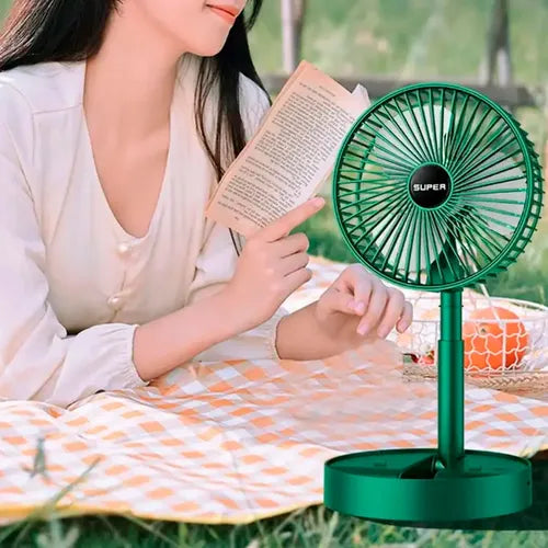 Ventilador USB Plegable y Extensible | Blanco o MINI Verde
