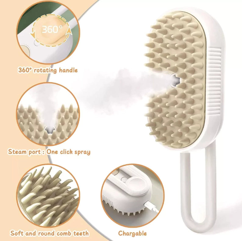 CEPILLO VAPOR ANTI PELOS PARA PERROS Y GATOS