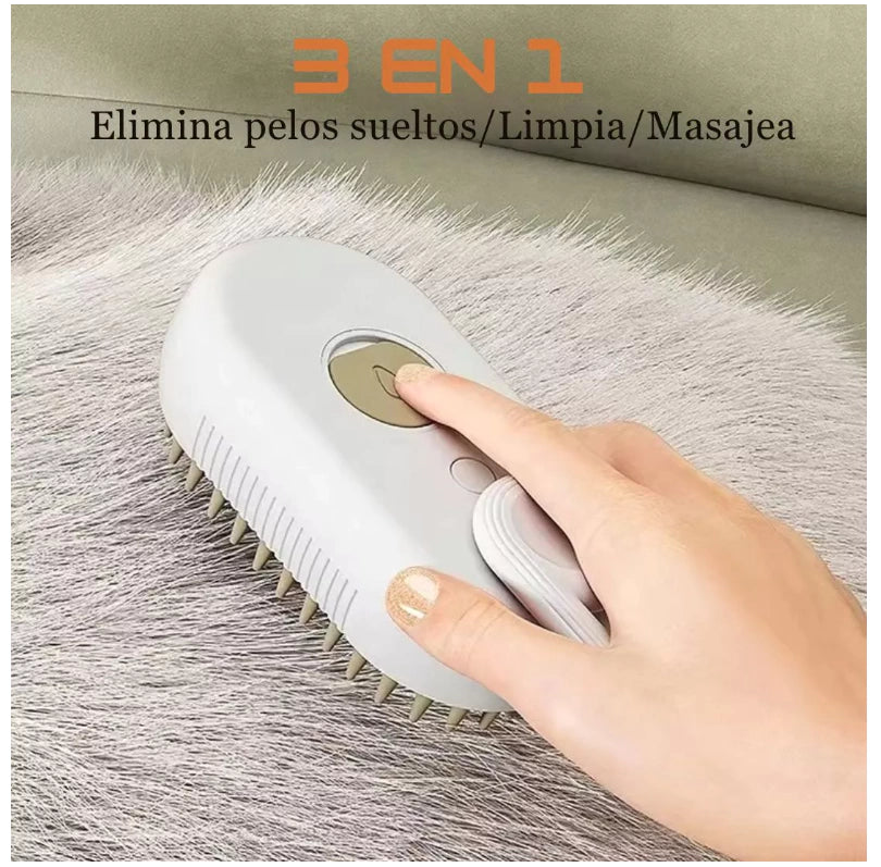 CEPILLO VAPOR ANTI PELOS PARA PERROS Y GATOS