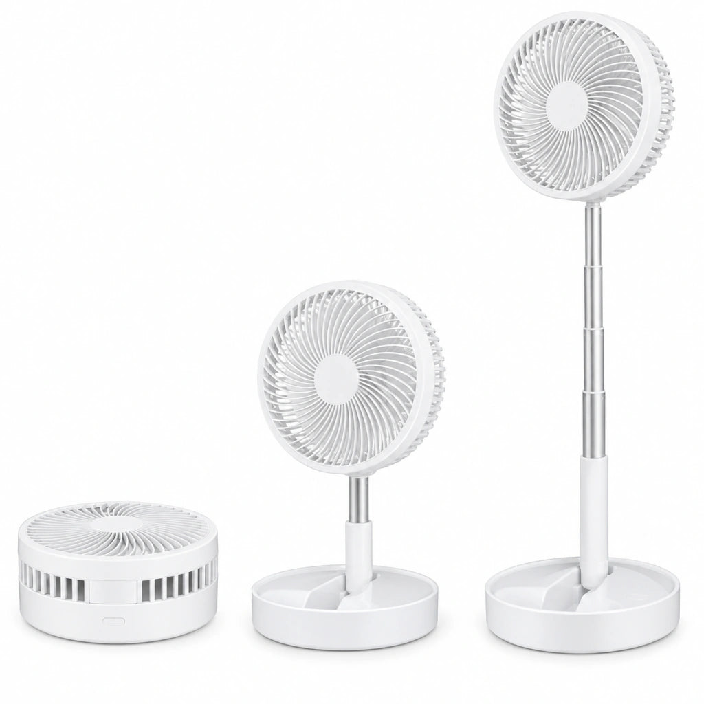 Ventilador USB Plegable y Extensible | Blanco o MINI Verde